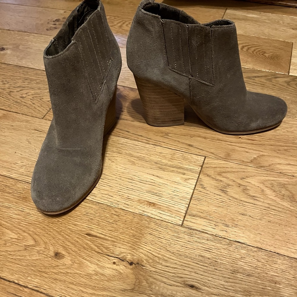Suede booties